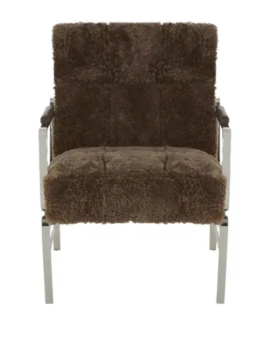 Massoud Trixie Shearling Accent Chair | Thumbnail 1 Massoud Trixie Shearling Accent Chair | Thumbnail 1