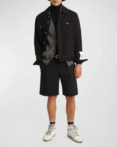 Golden Goose Men's Regular Denim Trucker Jacket | Thumbnail 2 Golden Goose Men's Regular Denim Trucker Jacket | Thumbnail 2