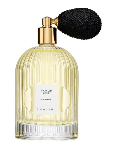 Shalini Parfum Vanille Reve Parfum in Byzantine Glass Flacon with Black Bulb Atomizer, 3.4 oz./ 100 mL | Thumbnail 3 Shalini Parfum Vanille Reve Parfum in Byzantine Glass Flacon with Black Bulb Atomizer, 3.4 oz./ 100 mL | Thumbnail 3
