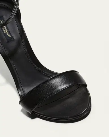 Dolce & Gabbana Leather Barocco-Heel Sandals | Thumbnail 12 Dolce & Gabbana Leather Barocco-Heel Sandals | Thumbnail 12