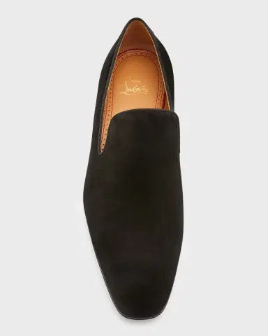 Christian Louboutin Men's Dandelion Suede Slip-On Loafers | Thumbnail 5 Christian Louboutin Men's Dandelion Suede Slip-On Loafers | Thumbnail 5