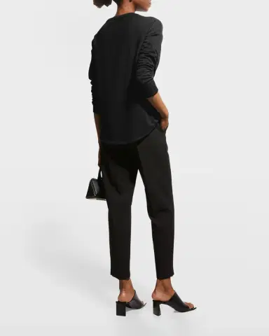 Majestic Filatures Drop-Shoulder Crewneck French Terry T-Shirt | Thumbnail 3 Majestic Filatures Drop-Shoulder Crewneck French Terry T-Shirt | Thumbnail 3