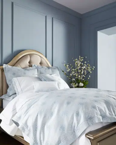 Sferra Pettine Full/Queen Flat Sheet | Thumbnail 1 Sferra Pettine Full/Queen Flat Sheet | Thumbnail 1