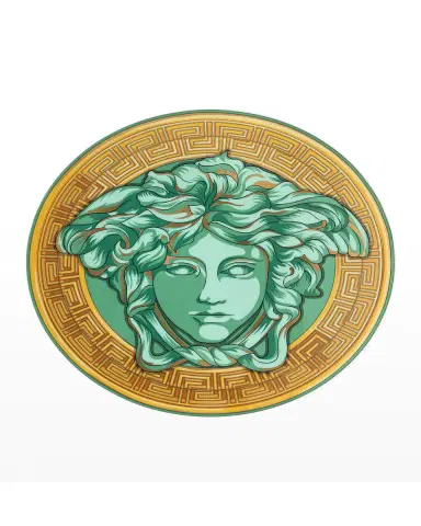 Versace Medusa Amplified Green Coin Service Plate | Thumbnail 2 Versace Medusa Amplified Green Coin Service Plate | Thumbnail 2