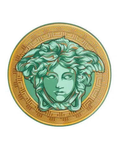 Versace Medusa Amplified Green Coin Service Plate | Thumbnail 1 Versace Medusa Amplified Green Coin Service Plate | Thumbnail 1