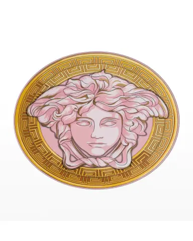 Versace Medusa Amplified Pink Coin Service Plate | Thumbnail 3 Versace Medusa Amplified Pink Coin Service Plate | Thumbnail 3