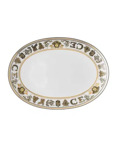 Versace Virtus Gala White Platter | Thumbnail 1 Versace Virtus Gala White Platter | Thumbnail 1