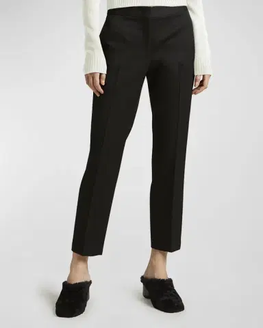 Jil Sander Straight-Leg Ankle Grain De Poudre Trousers | Thumbnail 3 Jil Sander Straight-Leg Ankle Grain De Poudre Trousers | Thumbnail 3