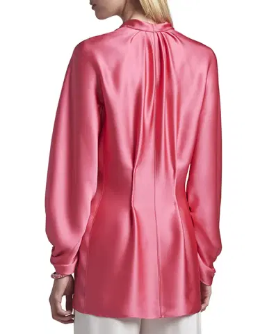 Giorgio Armani Draped Silk Tunic Blouse | Thumbnail 3 Giorgio Armani Draped Silk Tunic Blouse | Thumbnail 3