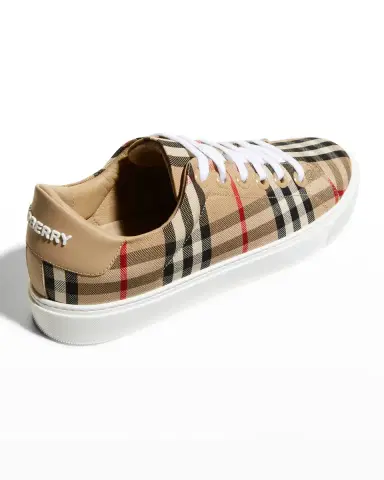 Burberry New Albridge Check Low-Top Sneakers | Thumbnail 3 Burberry New Albridge Check Low-Top Sneakers | Thumbnail 3
