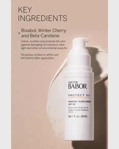 Babor PROTECT RX Mineral Sunscreen SPF 30, 30mL/ 1 oz. | Thumbnail 3 Babor PROTECT RX Mineral Sunscreen SPF 30, 30mL/ 1 oz. | Thumbnail 3