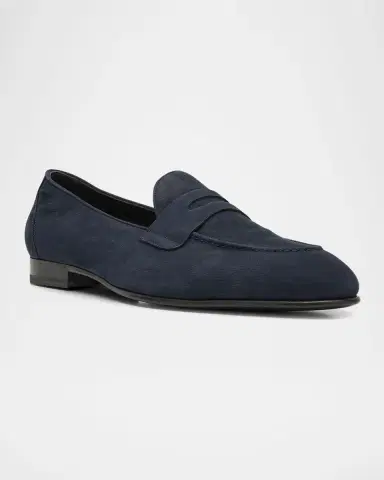 Brioni Men's Leather Penny Loafers | Thumbnail 3 Brioni Men's Leather Penny Loafers | Thumbnail 3