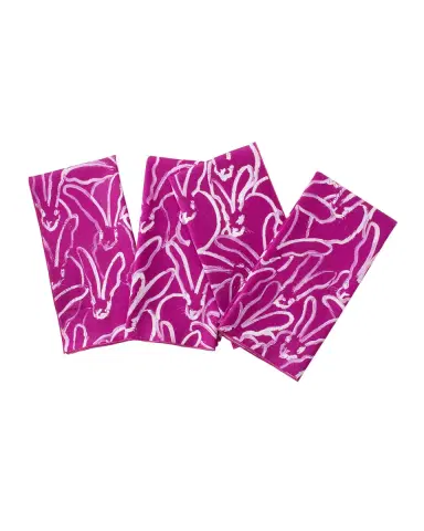 Hunt Slonem Rabbit Run Cotton Dinner Napkin | Thumbnail 2 Hunt Slonem Rabbit Run Cotton Dinner Napkin | Thumbnail 2