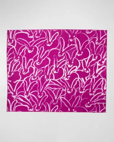 Hunt Slonem Rabbit Run Cotton Dinner Napkin | Thumbnail 4 Hunt Slonem Rabbit Run Cotton Dinner Napkin | Thumbnail 4