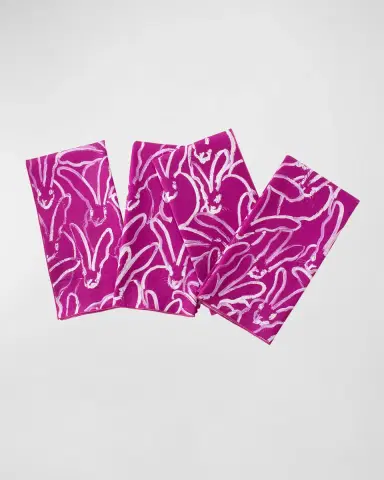 Hunt Slonem Rabbit Run Cotton Dinner Napkin | Thumbnail 5 Hunt Slonem Rabbit Run Cotton Dinner Napkin | Thumbnail 5