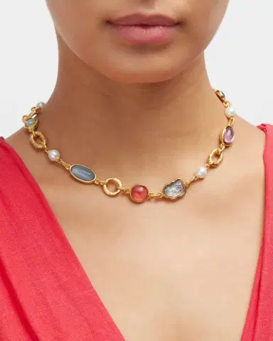 Ben-Amun Multi-Stone and Shape Necklace | Thumbnail 2 Ben-Amun Multi-Stone and Shape Necklace | Thumbnail 2