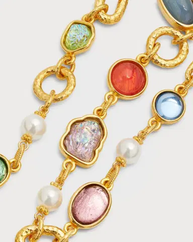Ben-Amun Multi-Stone and Shape Necklace | Thumbnail 3 Ben-Amun Multi-Stone and Shape Necklace | Thumbnail 3