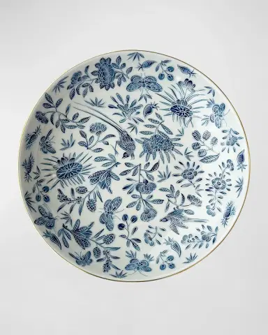 Mottahedeh Sacred Bird & Butterfly Blue Cereal Bowl | Thumbnail 3 Mottahedeh Sacred Bird & Butterfly Blue Cereal Bowl | Thumbnail 3