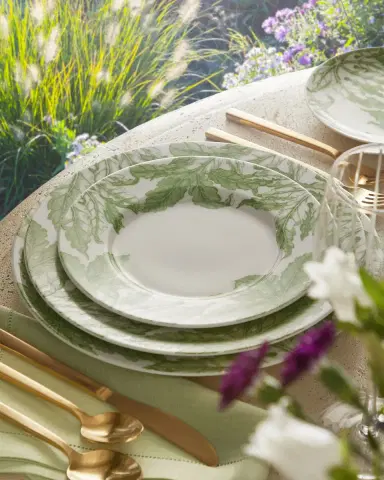 Caskata Freya Rimmed Salad Plates - Set of 4 | Thumbnail 3 Caskata Freya Rimmed Salad Plates - Set of 4 | Thumbnail 3