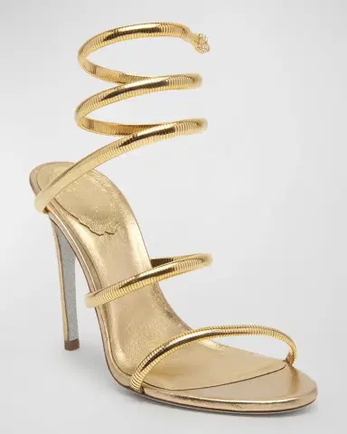 René Caovilla Omega Snake Spiral-Wrap Stiletto | Thumbnail 2 René Caovilla Omega Snake Spiral-Wrap Stiletto | Thumbnail 2