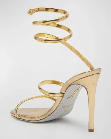 René Caovilla Omega Snake Spiral-Wrap Stiletto | Thumbnail 3 René Caovilla Omega Snake Spiral-Wrap Stiletto | Thumbnail 3