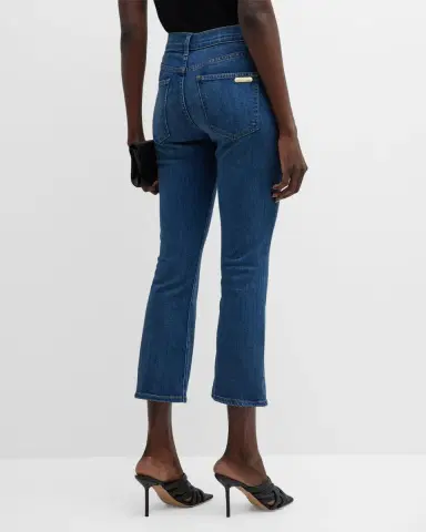 St. John Cropped Stretch Denim Flare Jeans | Thumbnail 3 St. John Cropped Stretch Denim Flare Jeans | Thumbnail 3