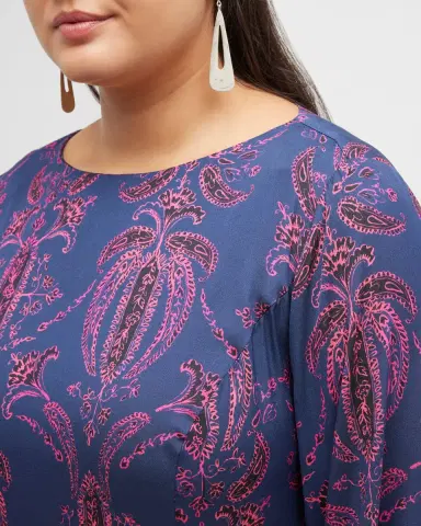 Gabriella Rossetti Lucrezia Printed Bell-Sleeve Midi Dress | Thumbnail 5 Gabriella Rossetti Lucrezia Printed Bell-Sleeve Midi Dress | Thumbnail 5