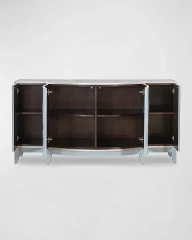 Ambella Starburst Faux Shagreen Credenza | Thumbnail 2 Ambella Starburst Faux Shagreen Credenza | Thumbnail 2