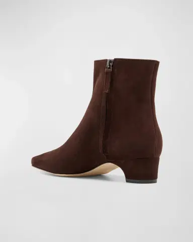 Manolo Blahnik Tolarc Suede Zip Ankle Booties | Thumbnail 3 Manolo Blahnik Tolarc Suede Zip Ankle Booties | Thumbnail 3