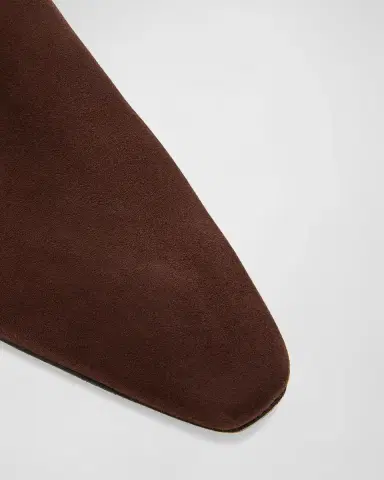 Manolo Blahnik Tolarc Suede Zip Ankle Booties | Thumbnail 4 Manolo Blahnik Tolarc Suede Zip Ankle Booties | Thumbnail 4