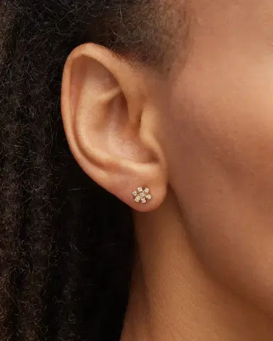 Sydney Evan 14k Gold Diamond Marquise Eye Single Stud Earring | Thumbnail 2 Sydney Evan 14k Gold Diamond Marquise Eye Single Stud Earring | Thumbnail 2