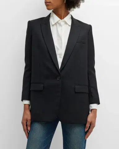 Nili Lotan Diane Single-Breasted Blazer Jacket | Thumbnail 3 Nili Lotan Diane Single-Breasted Blazer Jacket | Thumbnail 3