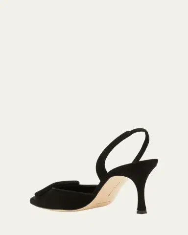 Manolo Blahnik Maysli Suede Buckle Halter Pumps | Thumbnail 4 Manolo Blahnik Maysli Suede Buckle Halter Pumps | Thumbnail 4
