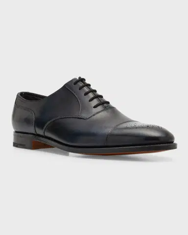 John Lobb Men's Hartland Cap Toe Brogue Leather Oxfords | Thumbnail 2 John Lobb Men's Hartland Cap Toe Brogue Leather Oxfords | Thumbnail 2