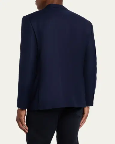 Zegna Men's Solid Wool Blazer | Thumbnail 3 Zegna Men's Solid Wool Blazer | Thumbnail 3