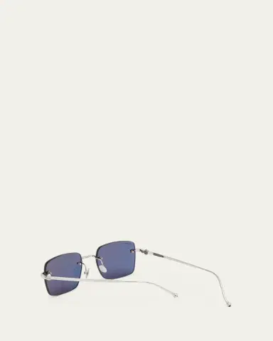 Cartier Men's Rimless Rectangle Metal Sunglasses | Thumbnail 2 Cartier Men's Rimless Rectangle Metal Sunglasses | Thumbnail 2