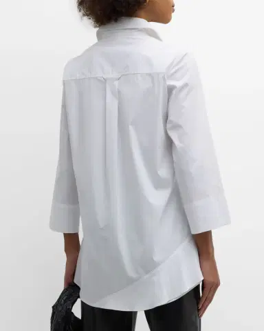 Finley Jenna Button-Down Ruffle Poplin Top | Thumbnail 2 Finley Jenna Button-Down Ruffle Poplin Top | Thumbnail 2