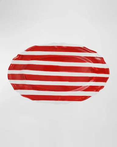 Vietri Amalfitana Stripe Oval Platter | Thumbnail 2 Vietri Amalfitana Stripe Oval Platter | Thumbnail 2