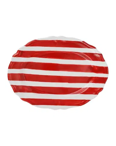 Vietri Amalfitana Stripe Oval Platter | Thumbnail 1 Vietri Amalfitana Stripe Oval Platter | Thumbnail 1
