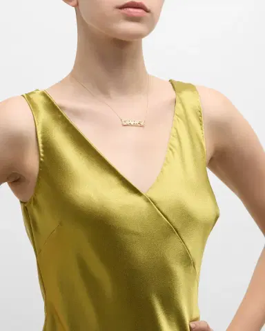 Jennifer Meyer 18K Yellow Gold Good Luck Bar Necklace | Thumbnail 5 Jennifer Meyer 18K Yellow Gold Good Luck Bar Necklace | Thumbnail 5