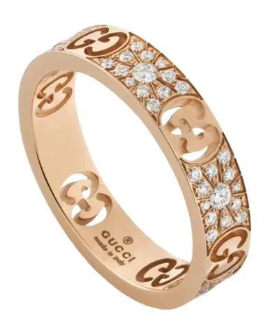 Gucci 18k Rose Gold Icon Stardust Diamond Ring | Thumbnail 1 Gucci 18k Rose Gold Icon Stardust Diamond Ring | Thumbnail 1
