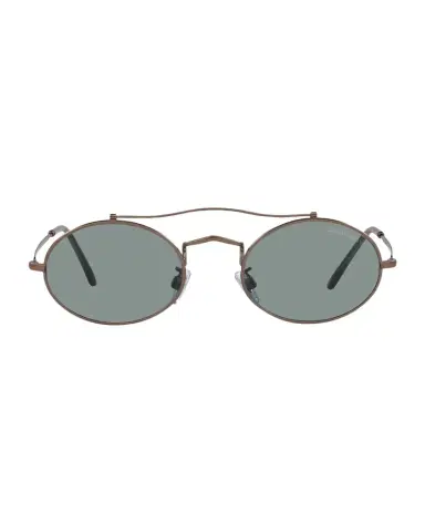 Giorgio Armani Oval Mixed-Media Aviator Sunglasses | Thumbnail 1 Giorgio Armani Oval Mixed-Media Aviator Sunglasses | Thumbnail 1