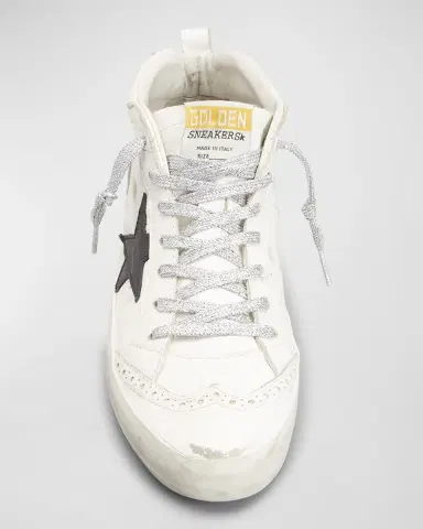Golden Goose Mid Star Leather Wing-Tip Sneakers | Thumbnail 5 Golden Goose Mid Star Leather Wing-Tip Sneakers | Thumbnail 5