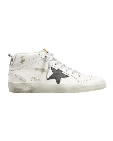 Golden Goose Mid Star Leather Wing-Tip Sneakers | Thumbnail 1 Golden Goose Mid Star Leather Wing-Tip Sneakers | Thumbnail 1