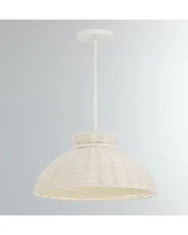 Crystorama Reese 1-Light Matte White Pendant, 16" | Thumbnail 4 Crystorama Reese 1-Light Matte White Pendant, 16" | Thumbnail 4