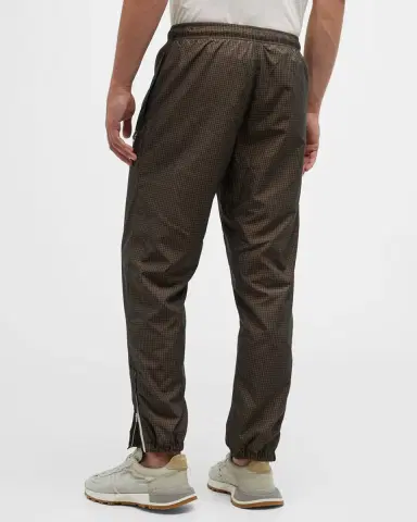 Lacoste Men's Water-Repellent Check Track Pants | Thumbnail 3 Lacoste Men's Water-Repellent Check Track Pants | Thumbnail 3