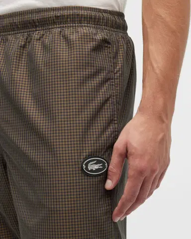 Lacoste Men's Water-Repellent Check Track Pants | Thumbnail 5 Lacoste Men's Water-Repellent Check Track Pants | Thumbnail 5