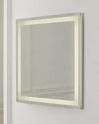 Ellington Square LED Mirror with Defogger and Dimmer, 3000K/4000K/5000K, 30"Sq. | Thumbnail 3 Ellington Square LED Mirror with Defogger and Dimmer, 3000K/4000K/5000K, 30"Sq. | Thumbnail 3