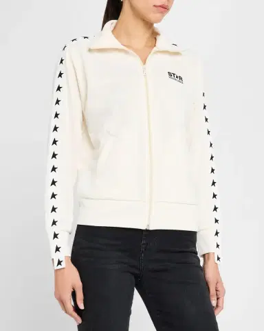 Golden Goose Grosgrain-Trim Tech Jersey Track Jacket | Thumbnail 4 Golden Goose Grosgrain-Trim Tech Jersey Track Jacket | Thumbnail 4