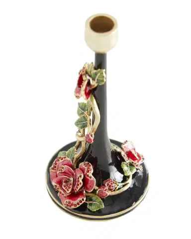 Jay Strongwater Nightbloom Single Candlestick | Thumbnail 1 Jay Strongwater Nightbloom Single Candlestick | Thumbnail 1